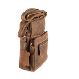 Τσάντα δερμάτινη ώμου - χιαστί δέρμα λαδιού