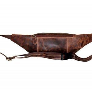 Τσαντάκι μέσης καφέ δέρμα λαδιού Fetiche Leather SAK-100142