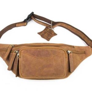 Τσαντάκι μέσης ταμπά δέρμα λαδιού Fetiche Leather SAK-100142