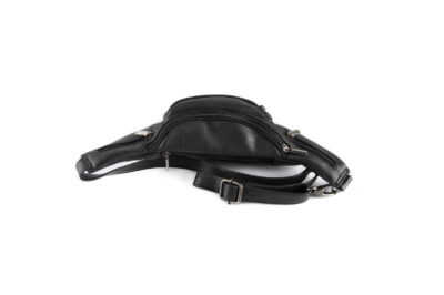Τσαντάκι μέσης δερμάτινο μαύρο Fetiche Leather SAK-7025 Black