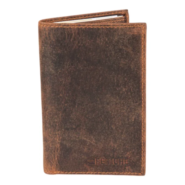 Fetiche Leather 10-382 Δερμάτινο Ανδρικό Πορτοφόλι Καφέ