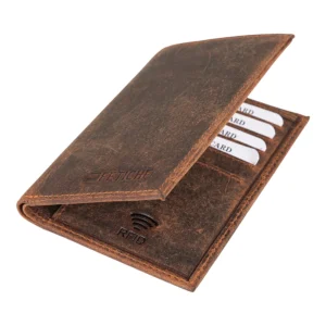 Fetiche Leather 10-382 Δερμάτινο Ανδρικό Πορτοφόλι Καφέ