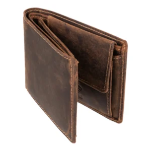 Fetiche Leather 10-926 Δερμάτινο Ανδρικό Πορτοφόλι Καφέ