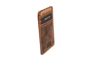 Fetiche Leather Δερμάτινο Ανδρικό Πορτοφόλι Καρτών με RFID Καφέ