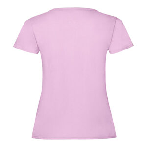 Γυναικείο T-shirt v-neck Light Pink Fruit of the Loom