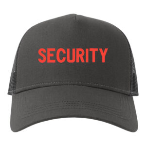 Καπέλο trucker μαύρο με κεντημένο σχέδιο security