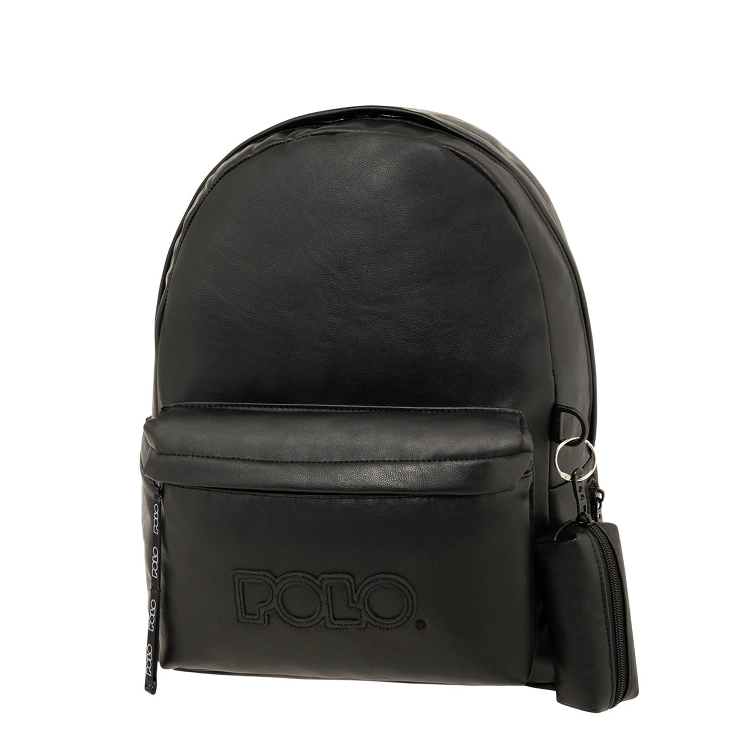 Polo Gecko Σχολική Τσάντα Πλάτης Γυμνασίου - Λυκείου με Θήκη για Παγούρι Reptile Black